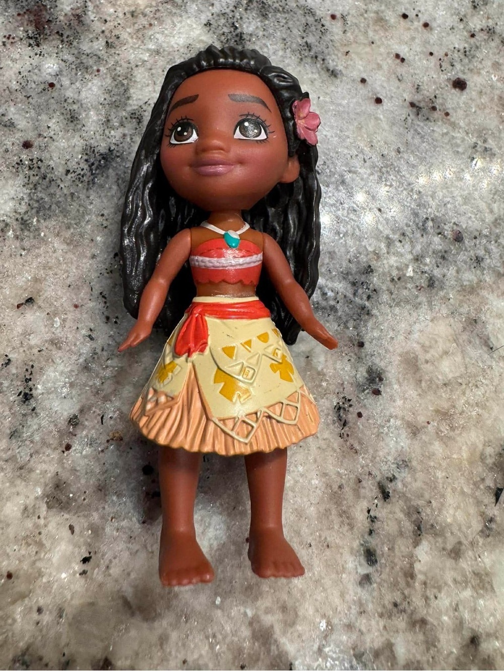 Moana-Inspired Brown Doll with Coral Outfit 3-inch Disney Princess Moana